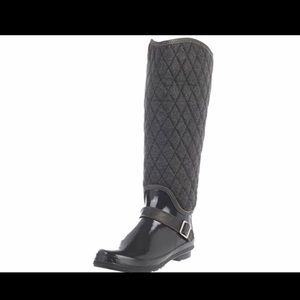 Sperry topsider quilted rain boots grey 8